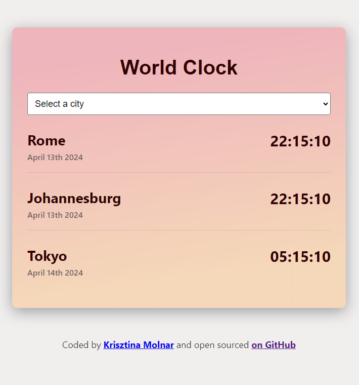 world clock app preview